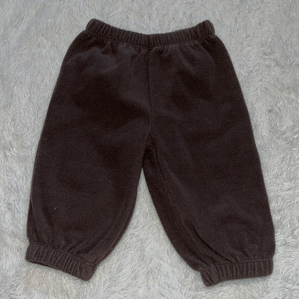 carters fuzzy brown sweats 6 months